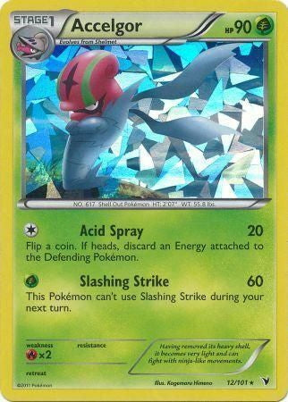 Noble Victories Accelgor #12/101 Cracked Ice Holo